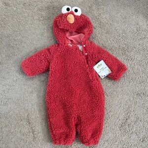 NWT Pottery Barn Baby Elmo Costume 6-12 months or warm footie for winter